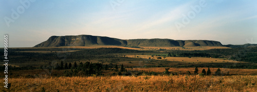 Vista panorâmica de paisagem de cerrado na Chapada dos Veadeiros