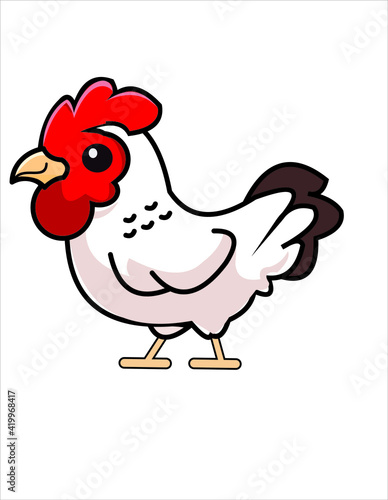 vector chiken,animals illustration.vector cartoon
