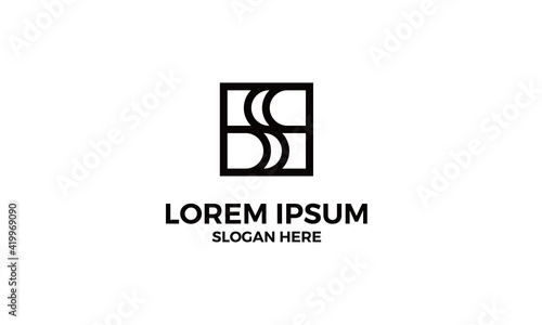Initial Letter S with Box logo Design Inspiration