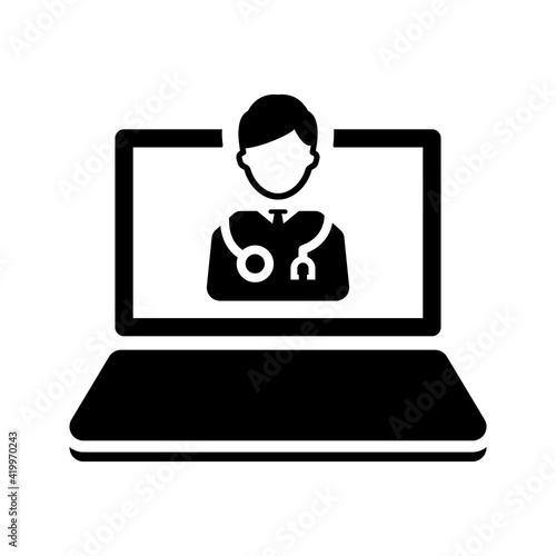Online doctor icon