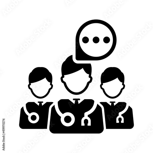 Doctor discussion icon
