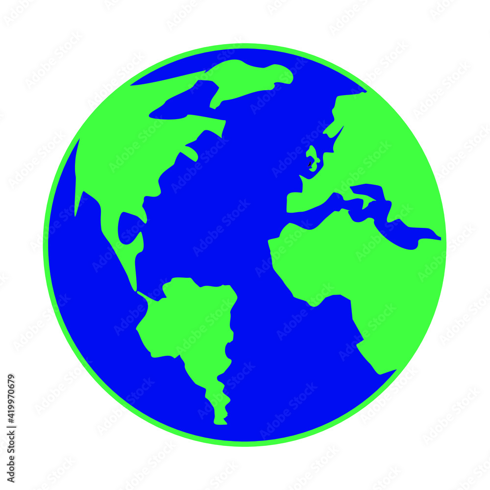 Earth symbol, Travel icon, vector