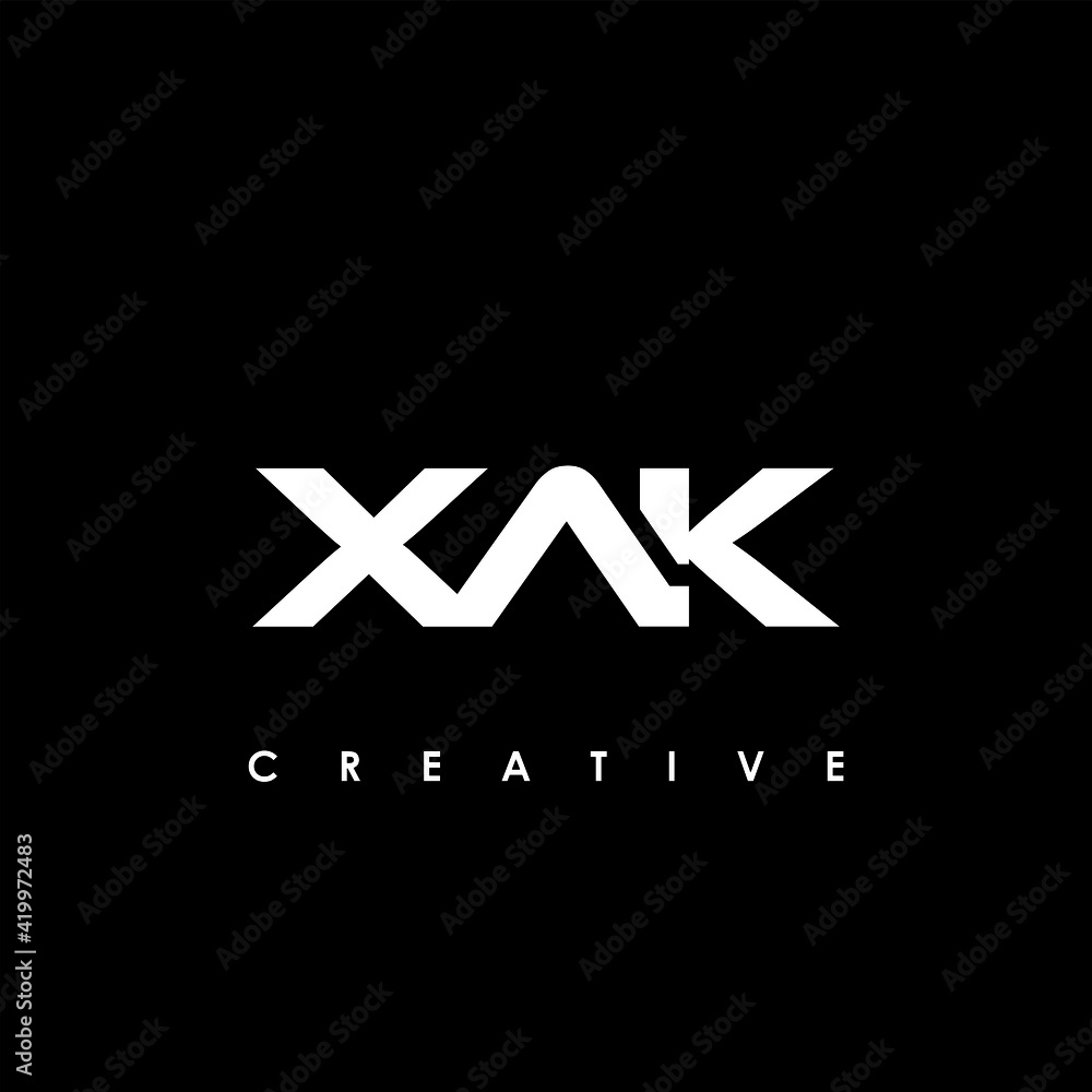 XAK Letter Initial Logo Design Template Vector Illustration XAK Letter Initial Logo Design Template Vector Illustration