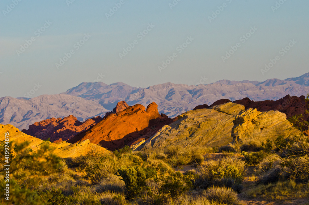 USA, Nevada, Overton. Valley of Fire State Park, first Nevada park, Fire Canyon Silica Dome