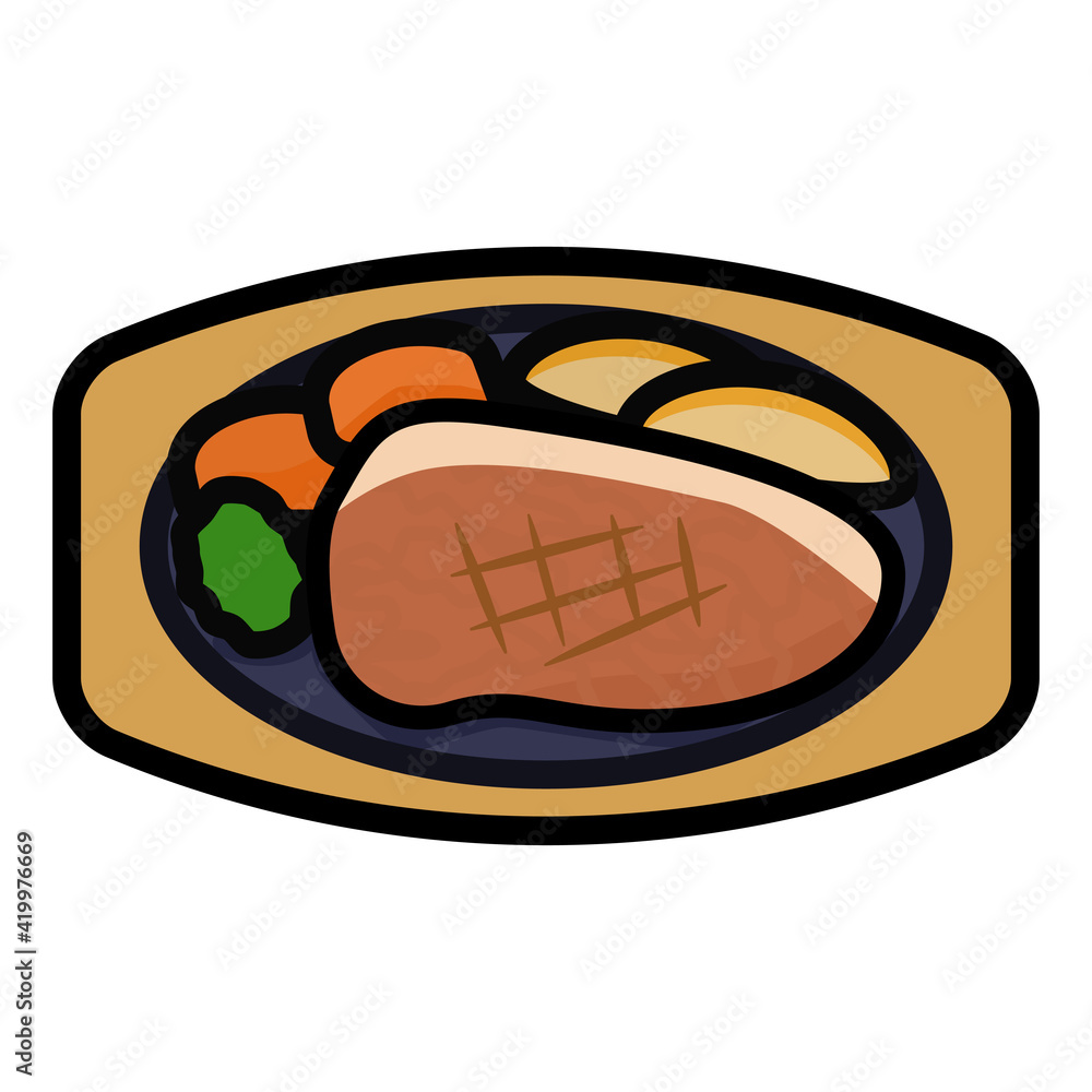 シンプルでかわいいビーフステーキのイラスト Stock Vector Adobe Stock シンプルでかわいいビーフステーキのイラスト Stock Vector Adobe Stock