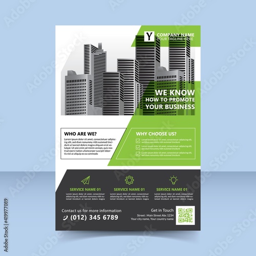 we know how to promote your business flyer template design