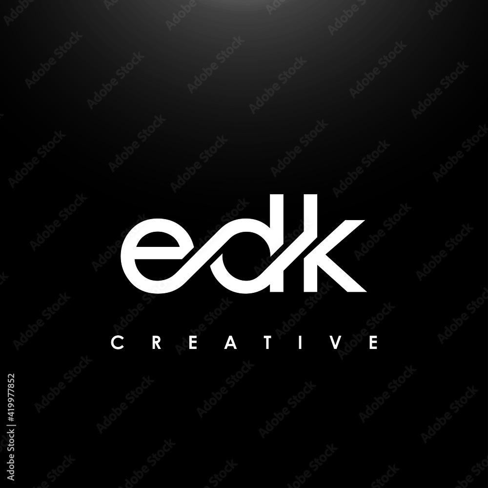 EDK Letter Initial Logo Design Template Vector Illustration EDK Letter Initial Logo Design Template Vector Illustration