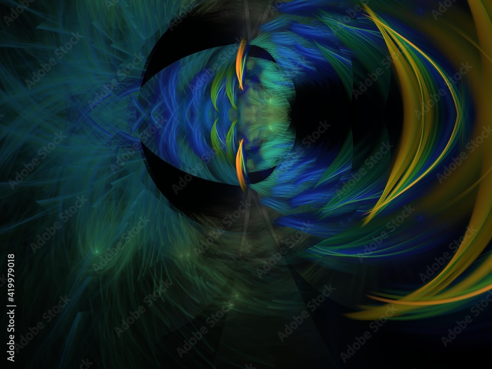 Naklejka premium Imaginatory fractal background Image