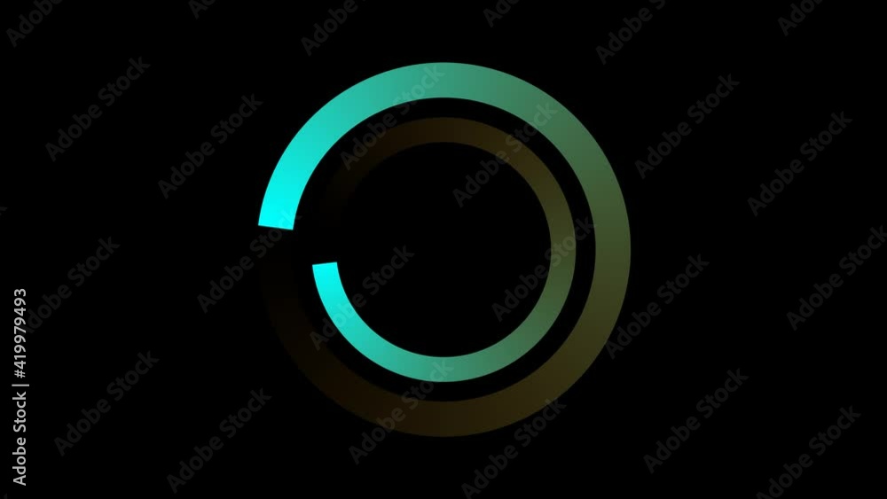 Circle Loading icon loop out animation with dark background. 4K seamless loop video footage. Circle Loading icon loop out animation with dark background. 4K seamless loop video footage.