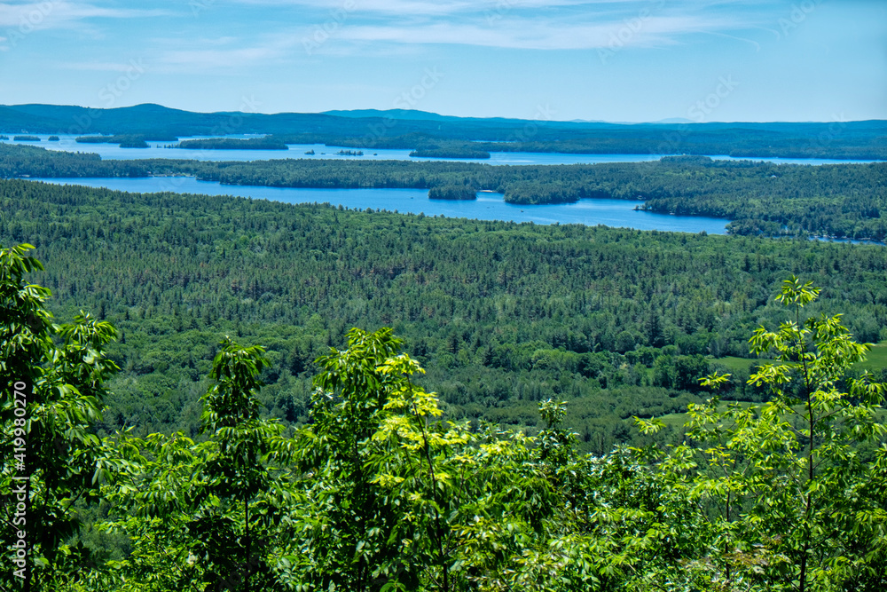 View of Lake Winnipesaukee, Moultonborough, New Hampshire, USA.