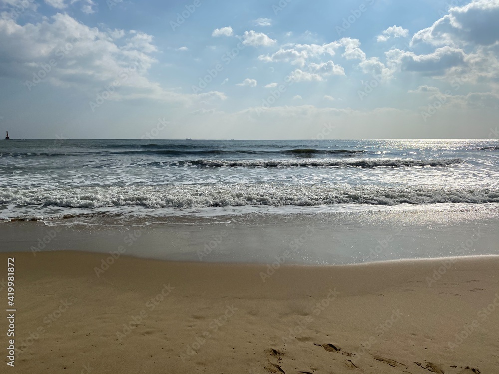 beach and sea