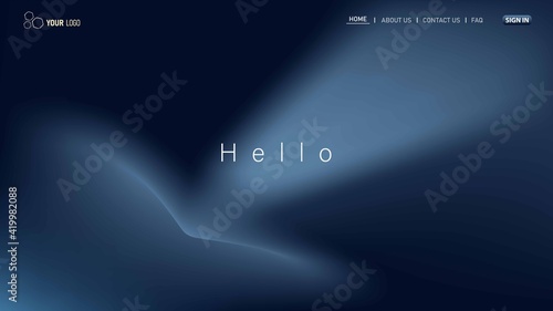 Minimalist landing page background. Website UI design background. Eps 10 vector