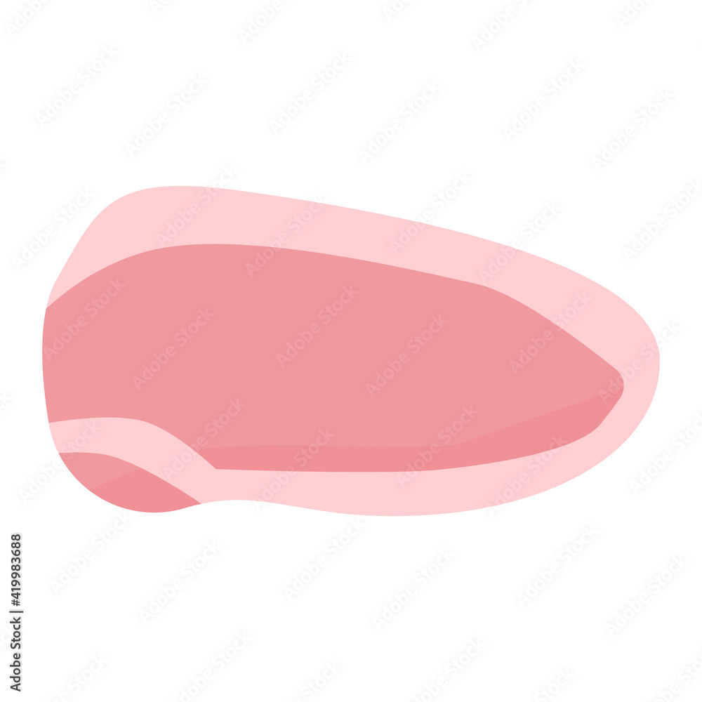 シンプルでかわいい豚肉のイラスト フラット シンプルでかわいい豚肉のイラスト フラット
