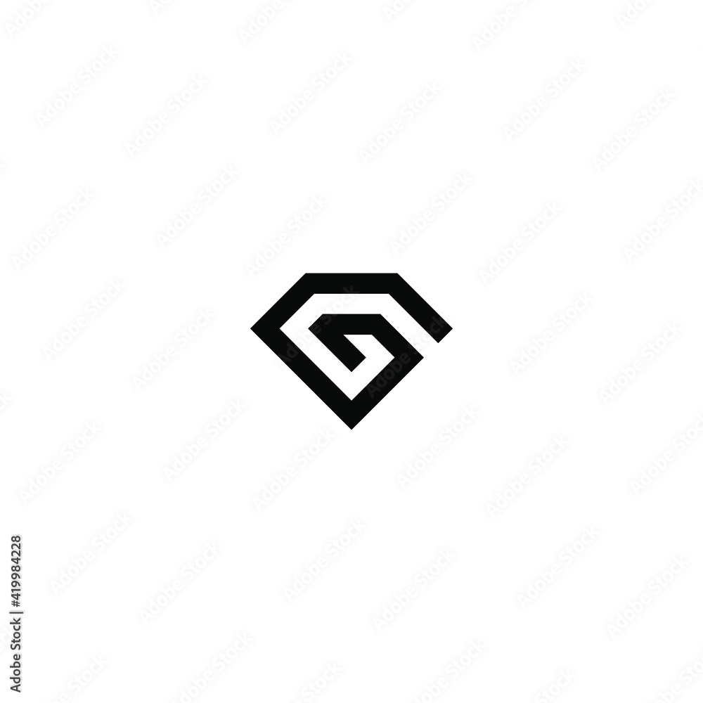 abstract letter g golden diamond geometric design symbol logo vector abstract letter g golden diamond geometric design symbol logo vector