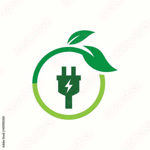 ECO Green Energy Logo Design Template