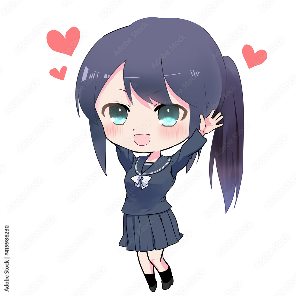 イラスト素材 喜んでバンザイをするセーラー服の女の子 Stock Illustration Adobe Stock イラスト素材 喜んでバンザイをするセーラー服の女の子 Stock Illustration Adobe Stock