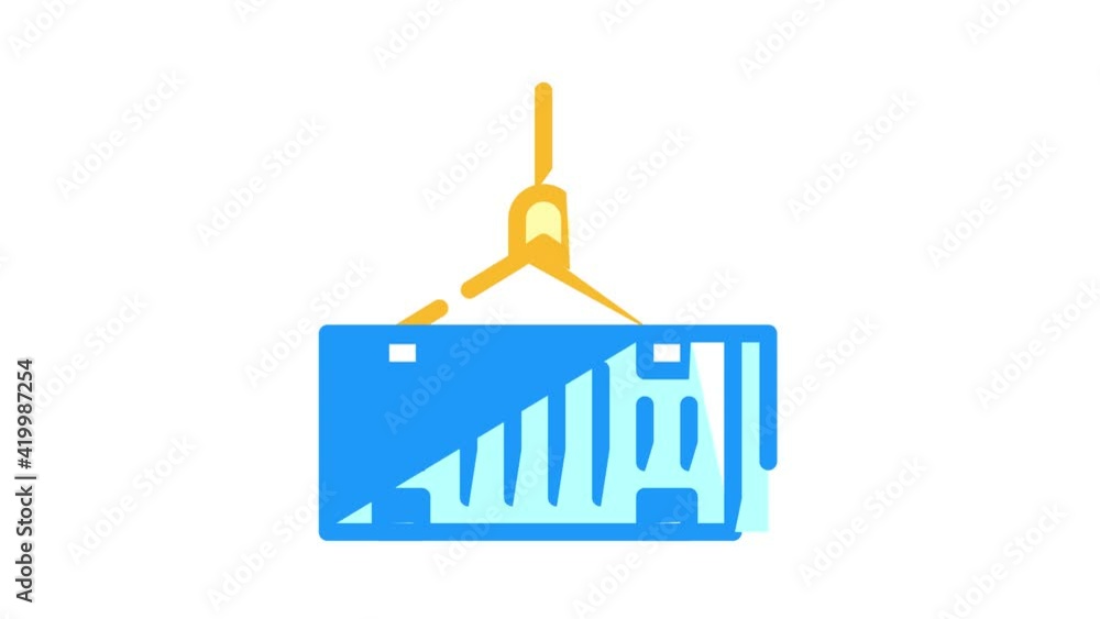 container logistics color icon animation container logistics color icon animation