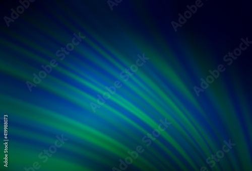 Dark Blue, Green vector abstract bright pattern.