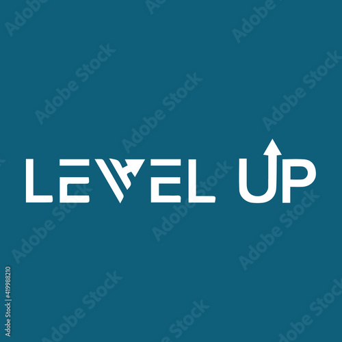 Level up logo design 