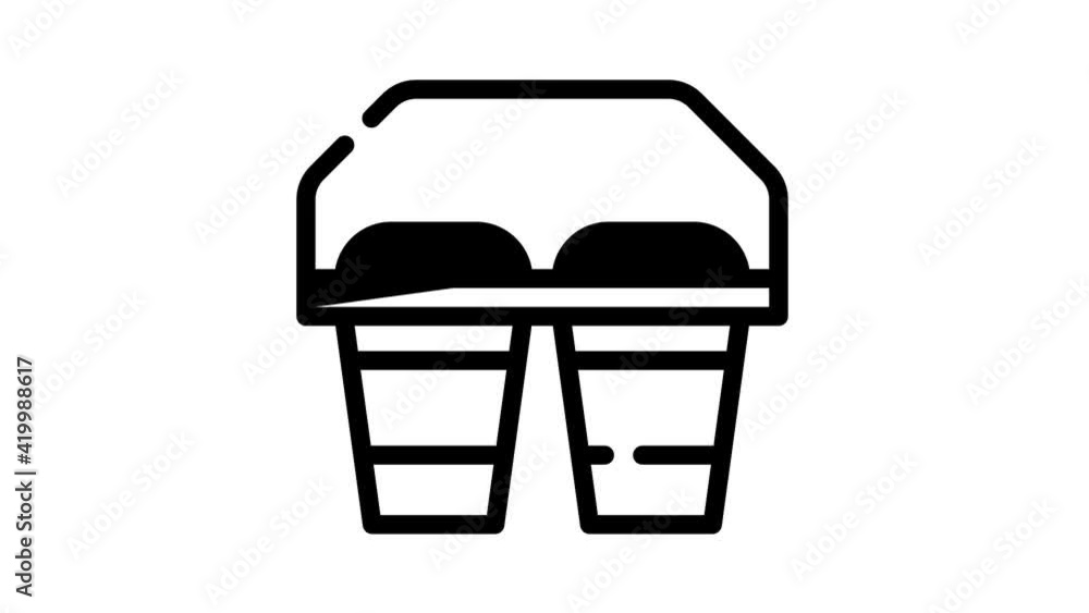 coffee or tea cups black icon animation coffee or tea cups black icon animation