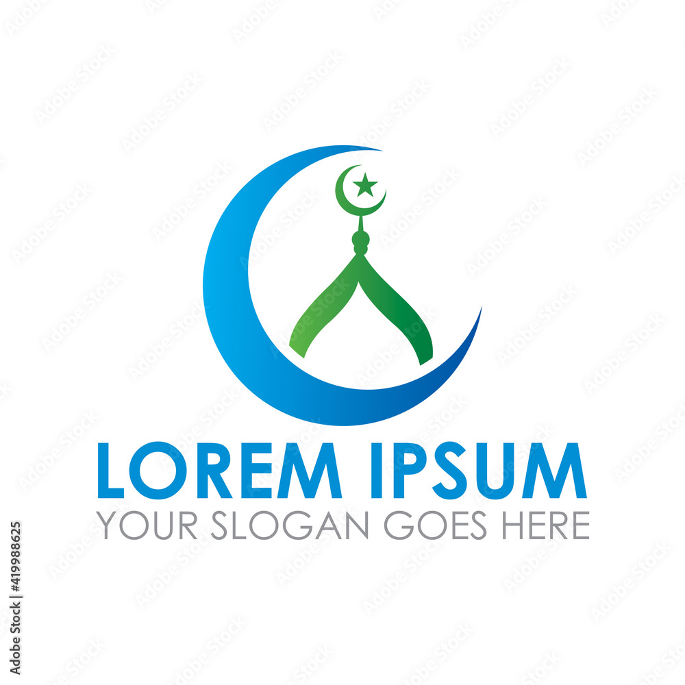 mosque vector , islamic logo vector