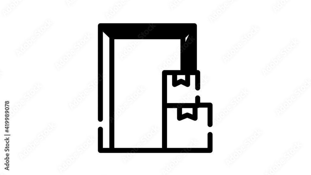 contactless door delivery glyph icon animation contactless door delivery glyph icon animation