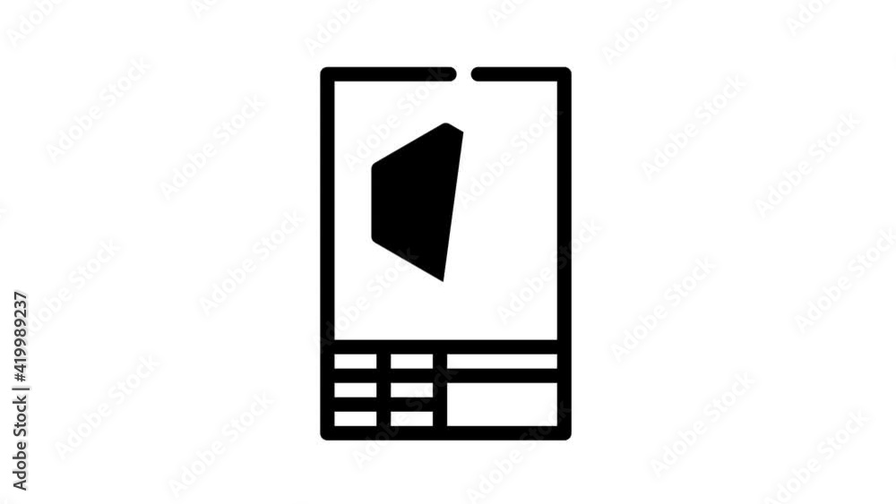 drawing plan glyph icon animation