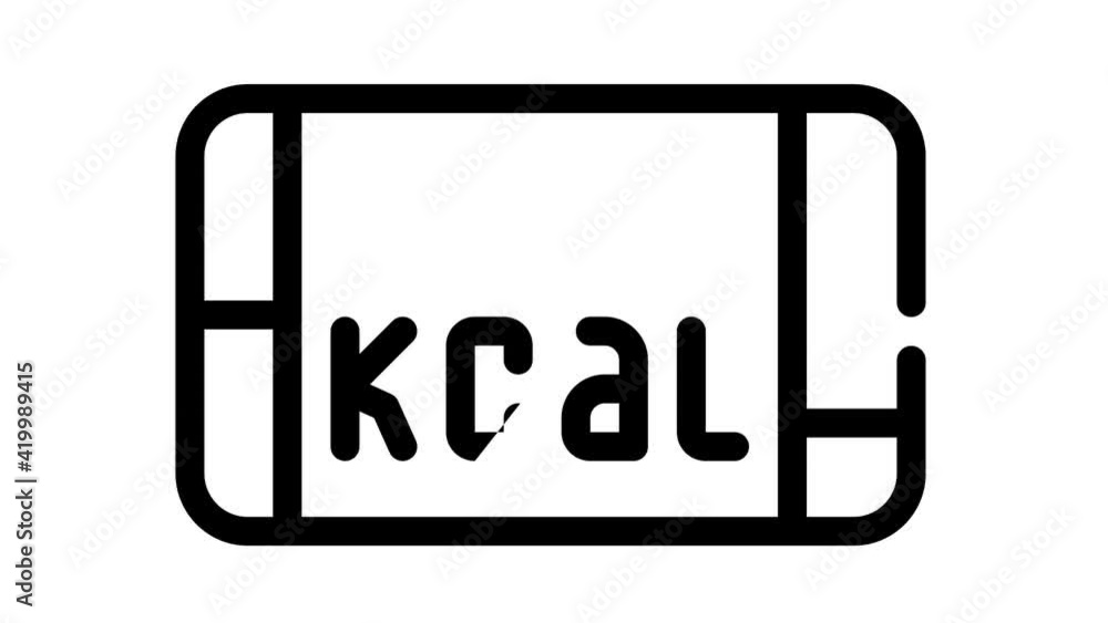 food kcal glyph icon animation food kcal glyph icon animation