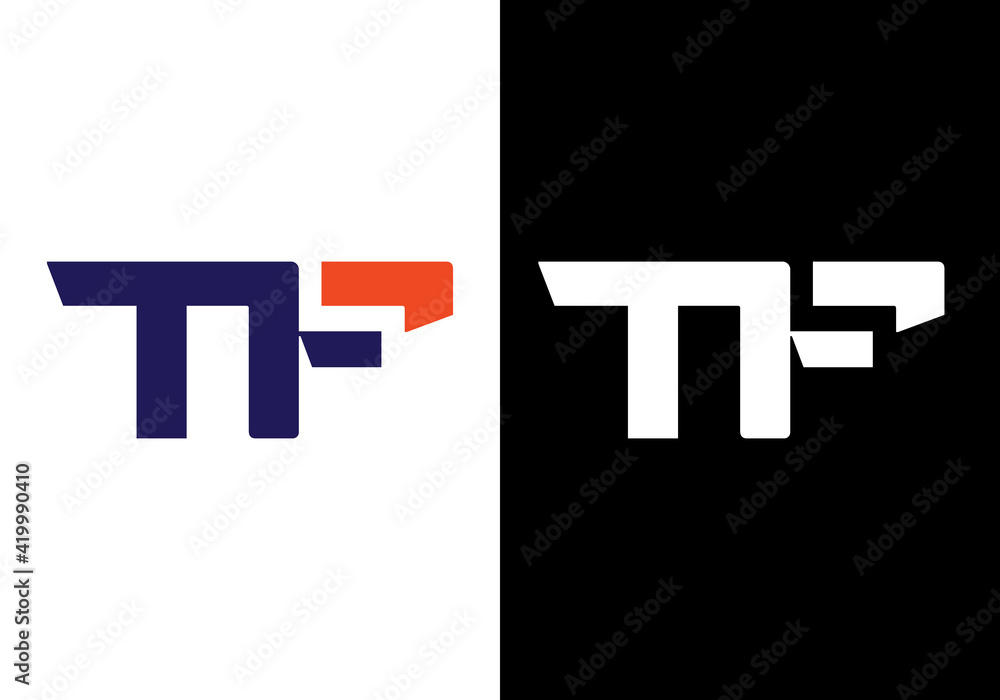 TF Letter Logo Design. Creative T F Letters icon vector. TF Letter Logo Design. Creative T F Letters icon vector.