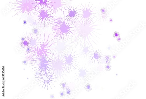 Light Purple vector backdrop with memphis shapes. © smaria2015