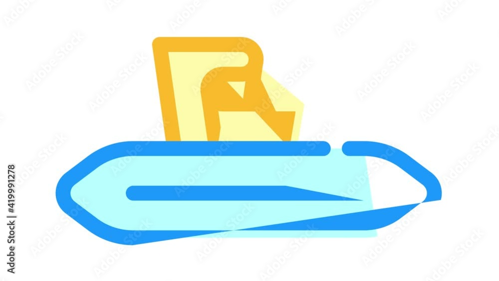 disposable wipes color icon animation disposable wipes color icon animation