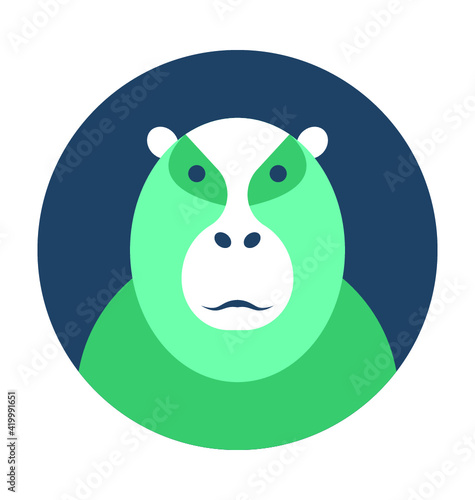 Gorilla Vector Icon