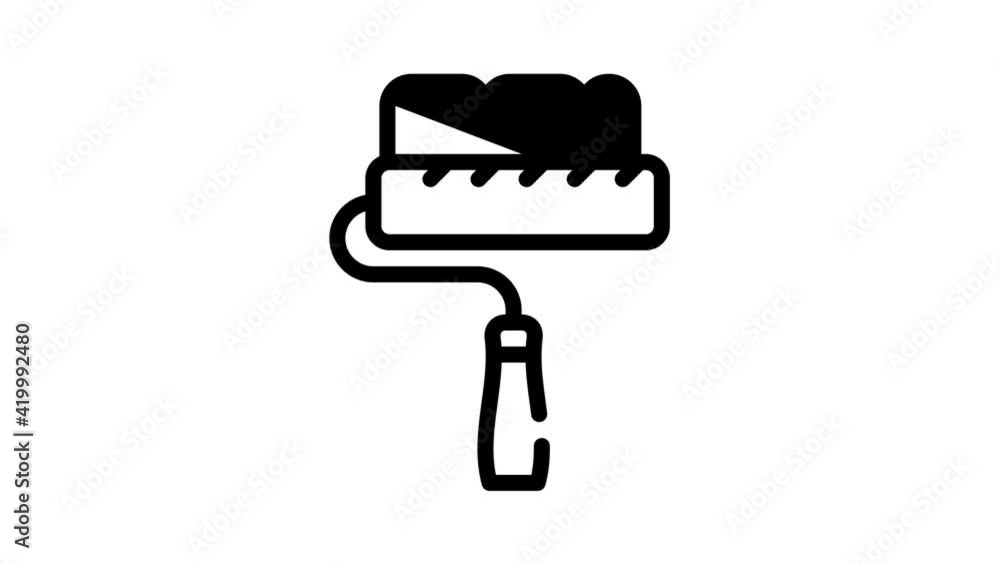 painting tool black icon animation painting tool black icon animation