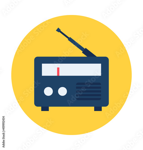 
Radio Vector Icon

