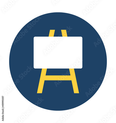 Easel Board Vector Icon