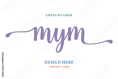 MYM lettering logo is simple, easy to understand and authoritative