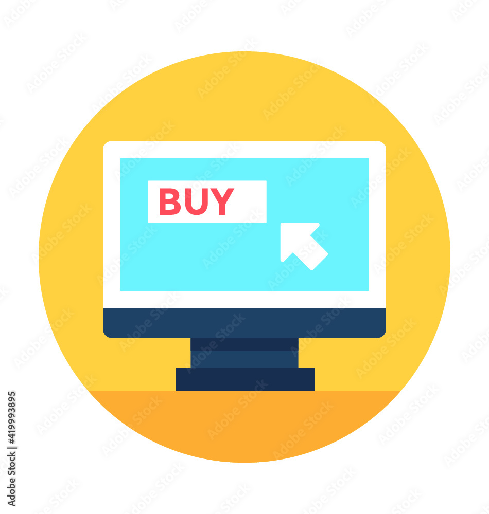 Buy Online Vector Icon Buy Online Vector Icon
