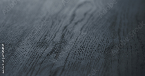 black painted oak surface closeup