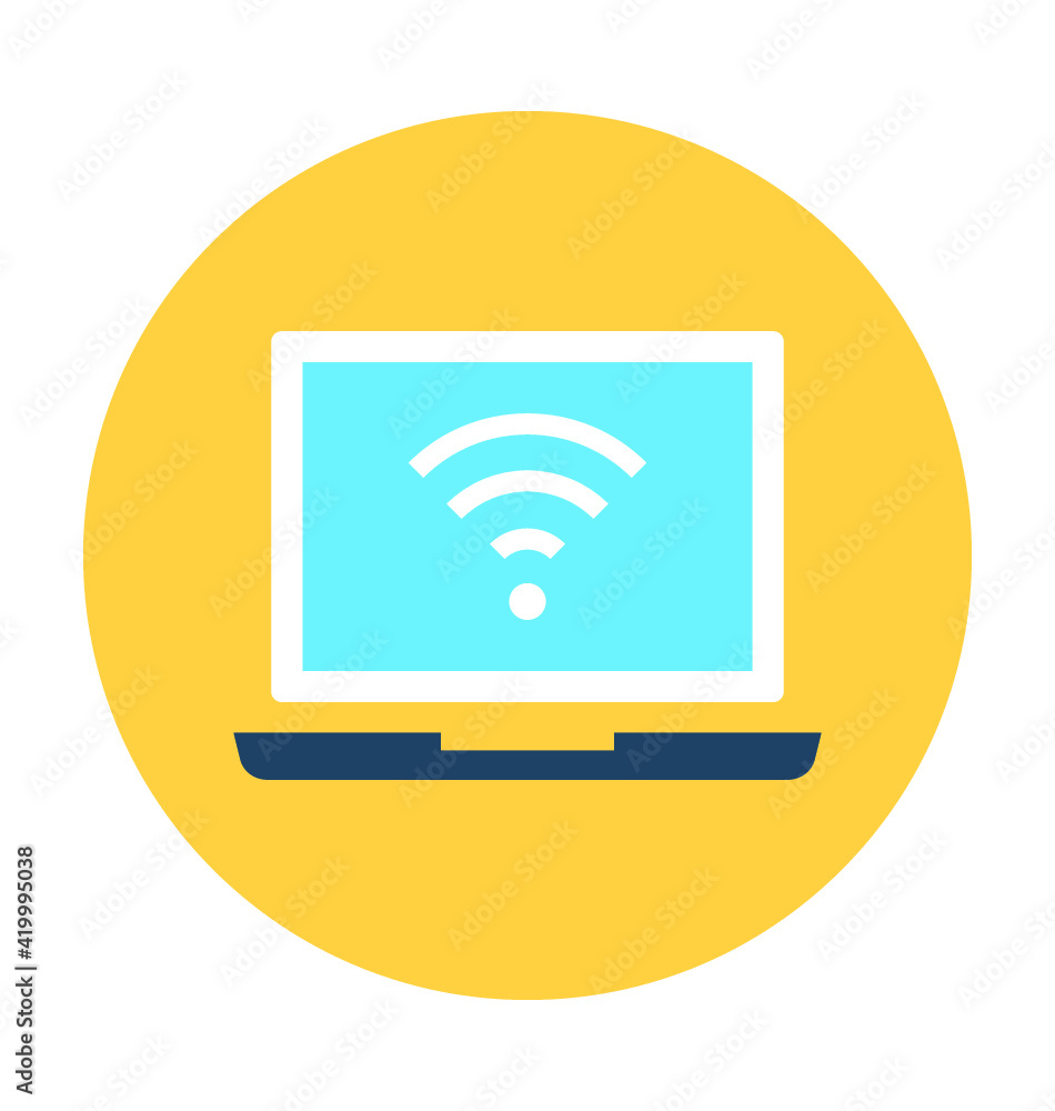 Wifi Connected Vector Icon Wifi Connected Vector Icon