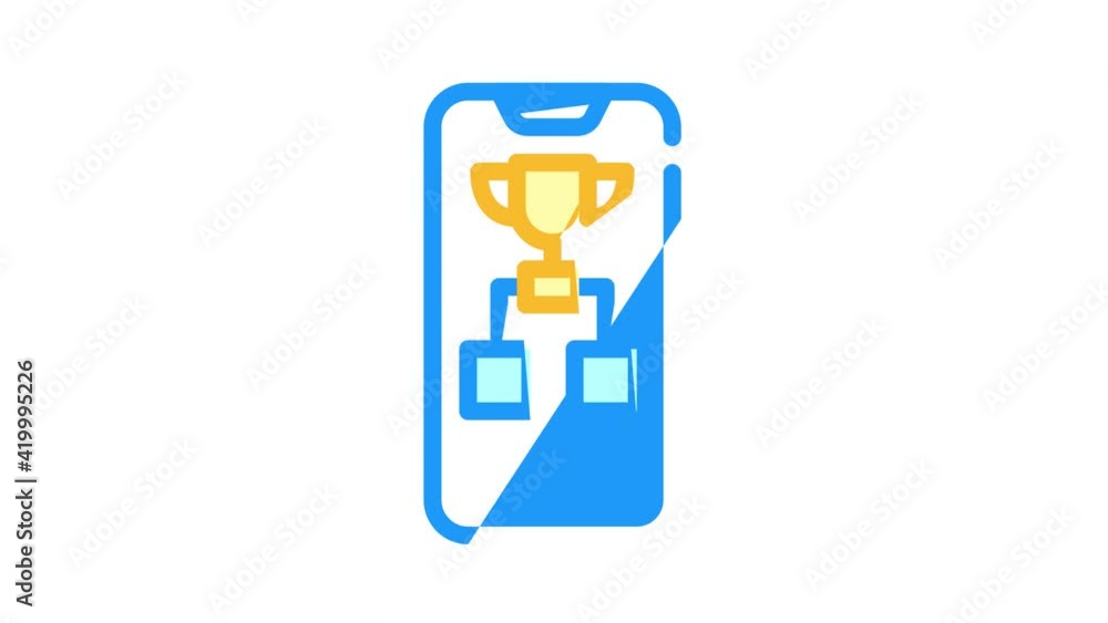championship mobile app color icon animation championship mobile app color icon animation