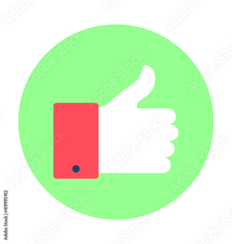 Thumb Up Vector Icon