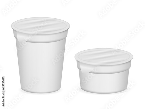 Plastic pack yogurt