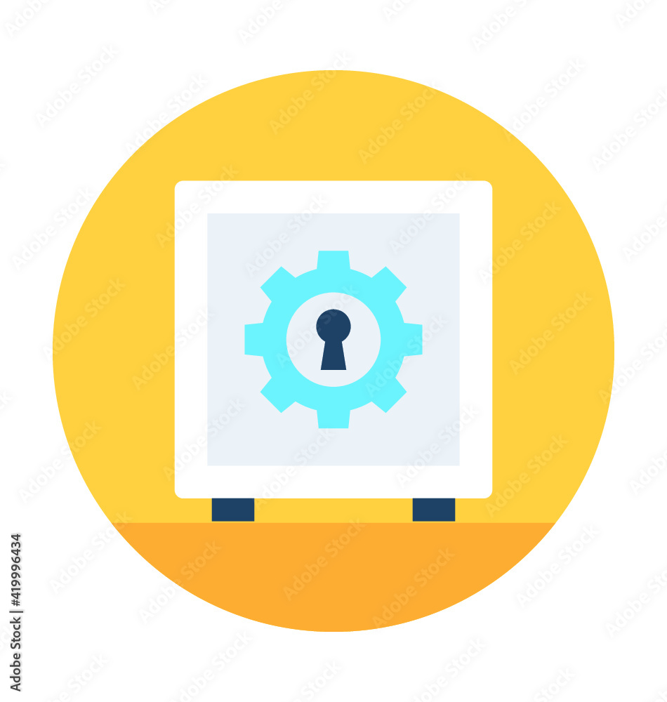 Bank Vault Vector Icon Bank Vault Vector Icon