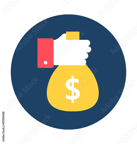 Money Sack Vector Icon