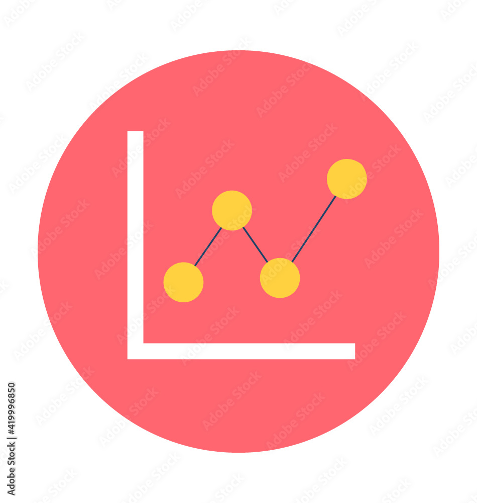 Economy Graph Vector Icon Economy Graph Vector Icon