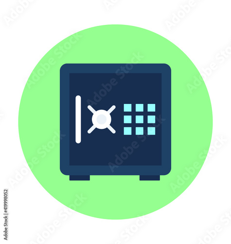Bank Vault  Vector Icon