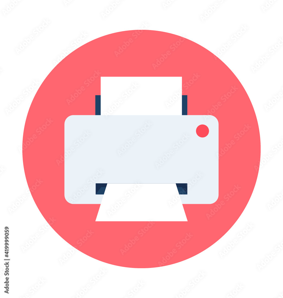 Printer Vector Icon Printer Vector Icon