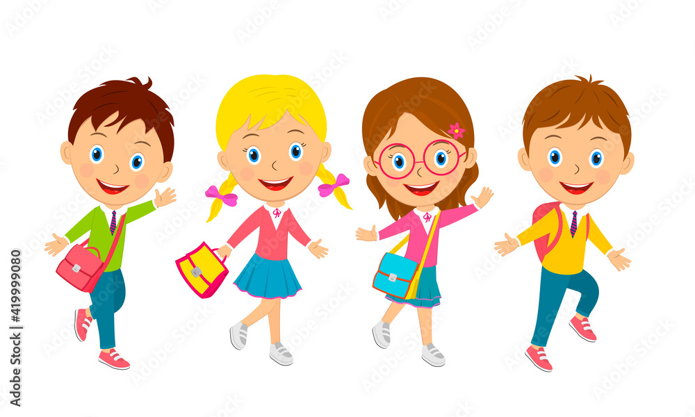 cute cartoon kids go with bags cute cartoon kids go with bags