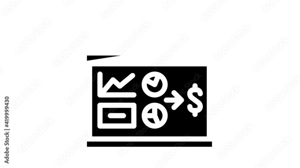 business plan presentation glyph icon animation business plan presentation glyph icon animation