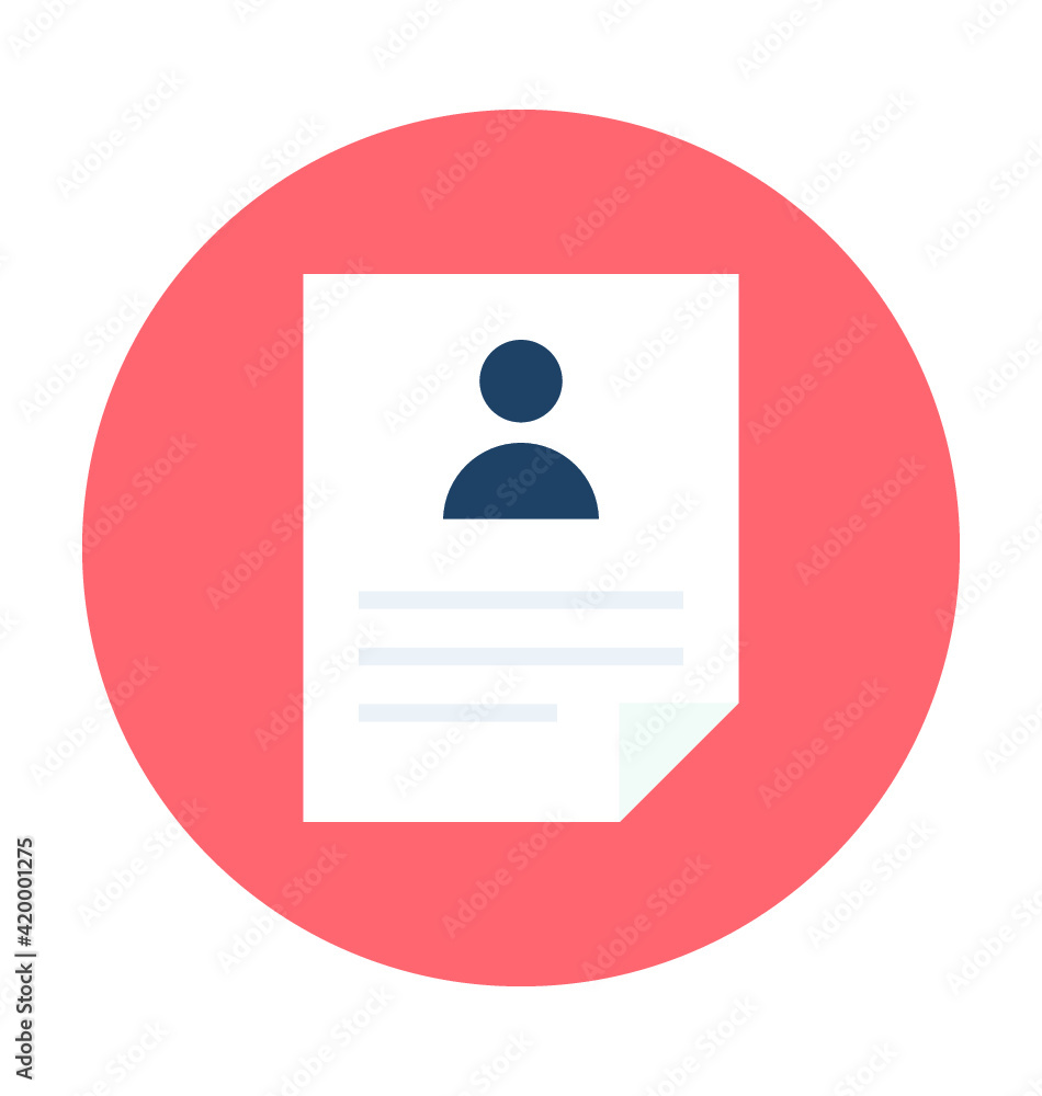 CV Vector Icon CV Vector Icon